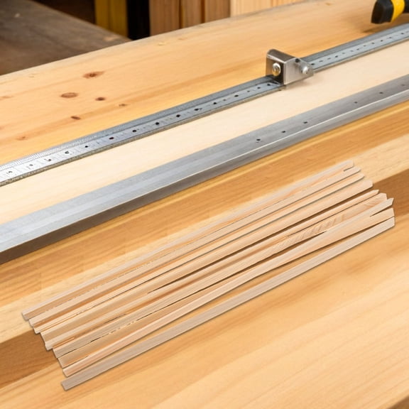 HONMEET Decorative Wood Trim 15PCS Hardwood Square Sticks for Window Screens and Crafting