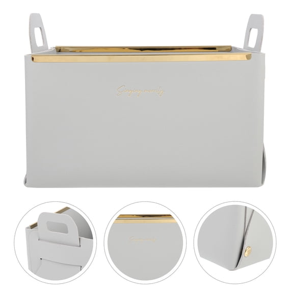 HONMEET Desktop Organizer for Office Supplies Grey Storage 1Pcs