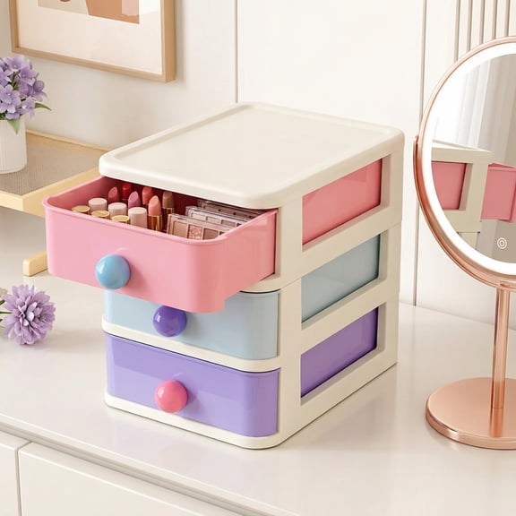 HONMEET Desktop Cube Drawer Organizer for Office Use with Stylish Multi Color Design