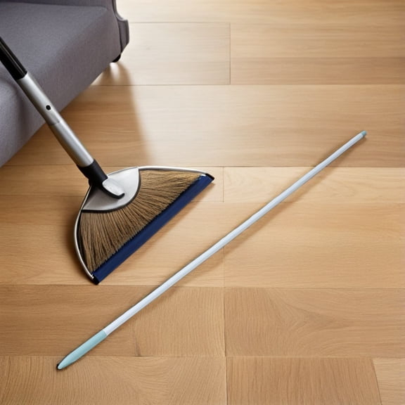 HONMEET Metal Mop Handle with Four Section Rod for Cleaning Living Rooms Kitchens and Floors