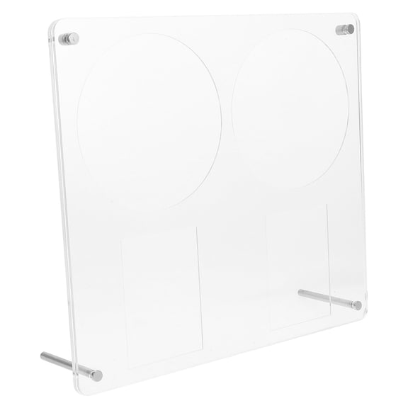 HONMEET Clear Acrylic CD Display Rack Stand Organizer for Office, Home, and Space Saving Storage Solution
