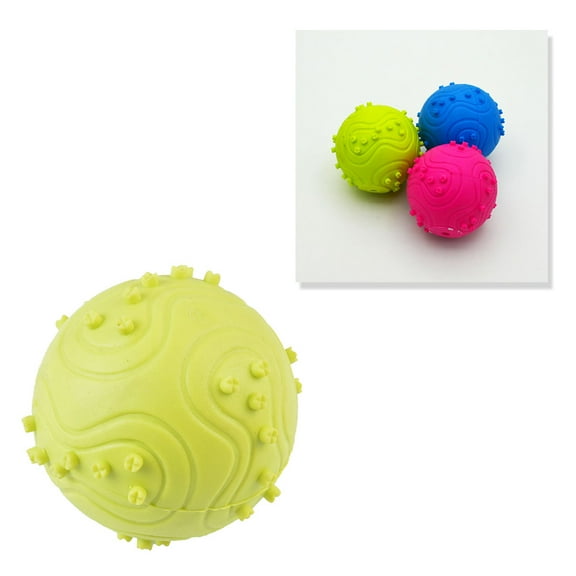 HONMEET Dog Training Product Dog Toy Balls Rubber for Indoor Play 1Pack