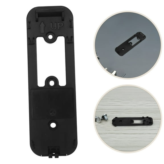 HONMEET Video Doorbell Wall Mount Bracket Anti-Theft Security Holder Black ABS Material 1 Set
