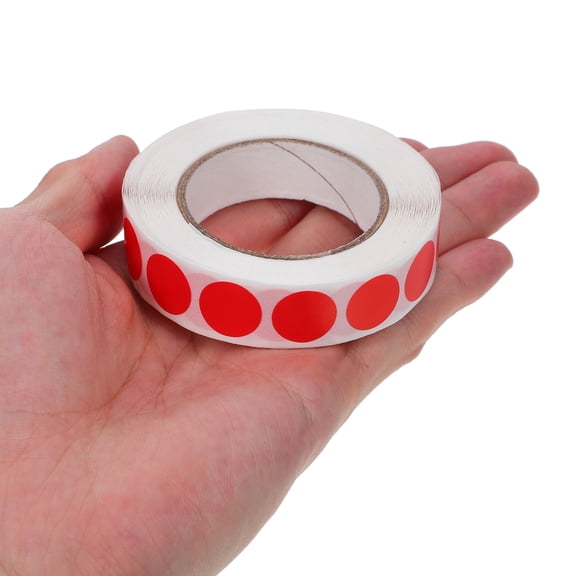 HONMEET 4000Pcs Red Round Stickers Adhesive Color Coding Dot Labels for Office Organization