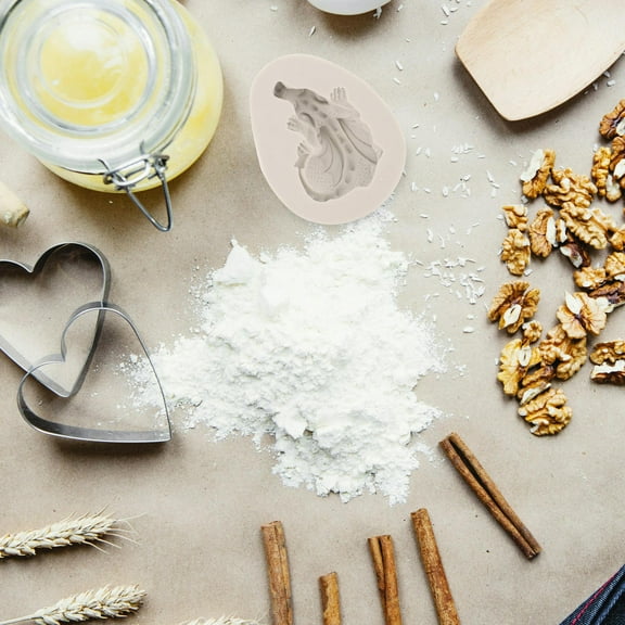 HONMEET Silicone Easter Dinosaur Mold Non Stick Baking Tool for Chocolate Cake Fondant