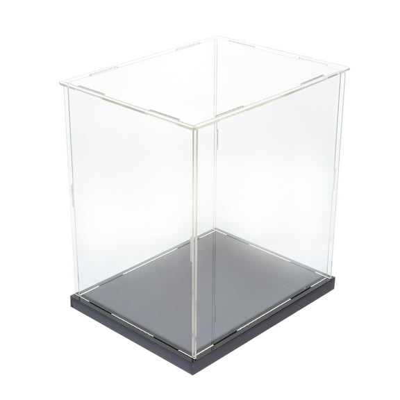 HONMEET Clear Acrylic Display Case for Artwork, Collectibles, Model Holder, and Storage Organizer Box