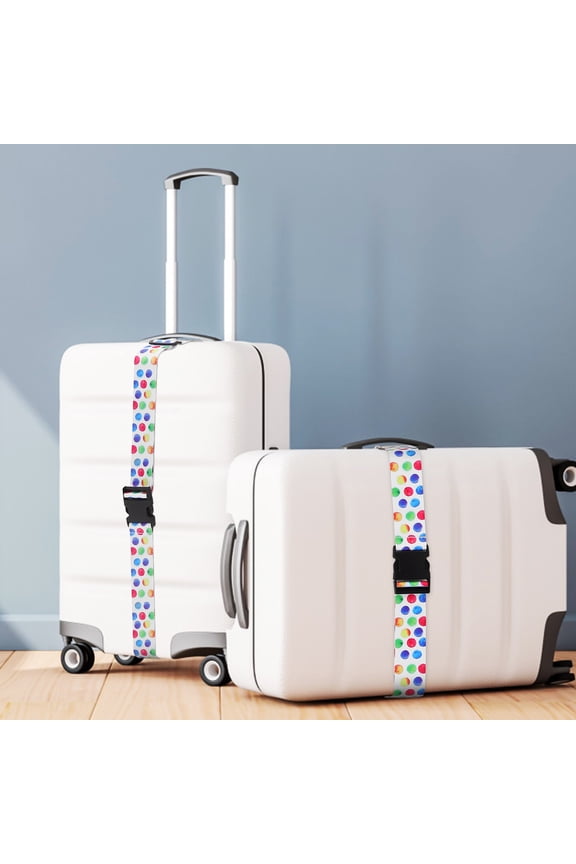 Durable Adjustable Polyester Luggage Strap Lockable Travel Suitcase Belt