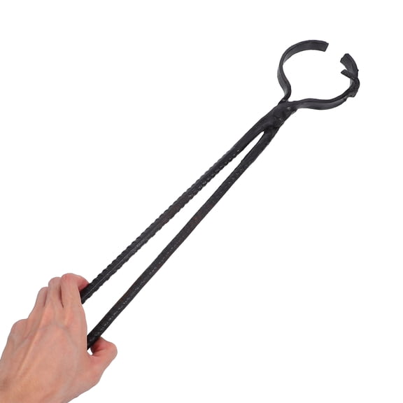 HONMEET Black Crucible Tongs for Metal Melting, Casting, and Foundry Use - High- Tool