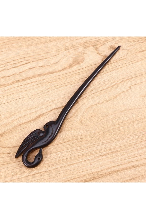 Ebony Wood Hair Chopsticks, Natural Fragrance, Smooth Finish, Durable for Thick Hair
