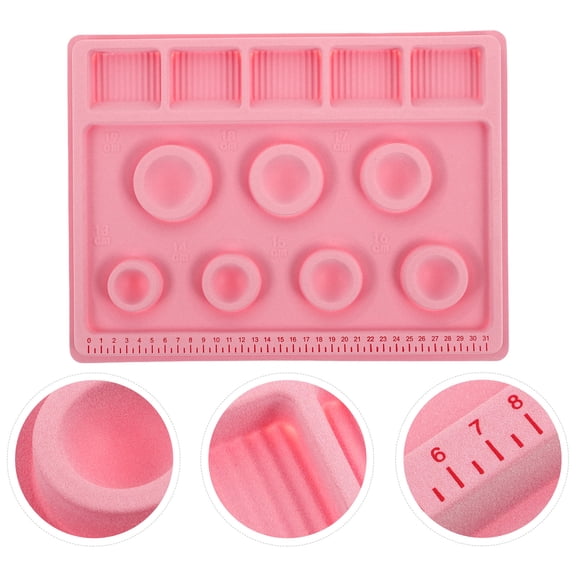 HONMEET Durable Plastic Beading Plate for Bracelet Design with Compact Portable Pink Tray