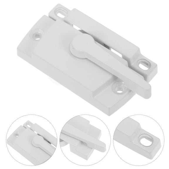 HONMEET Durable Plated Silver Crescent Lock for Sliding Window Security and Sash Lock Replacement