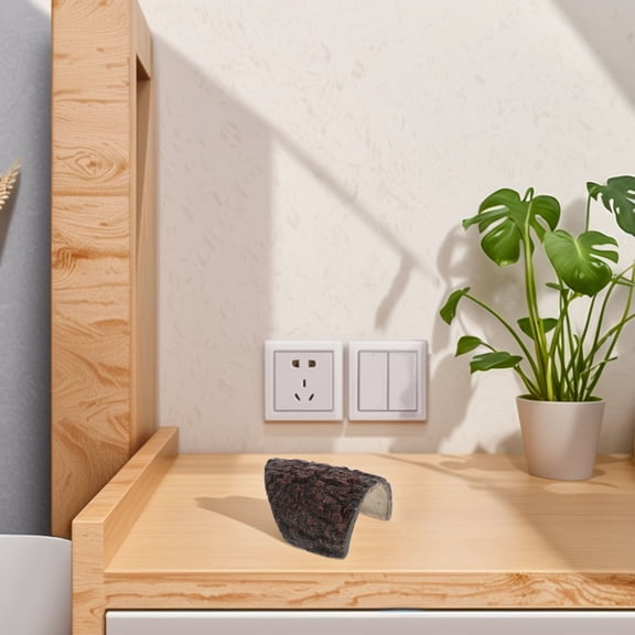 HONMEET Natural Tree Hole Resin Cave Shelter for Lizard Fish and Reptile Habitat