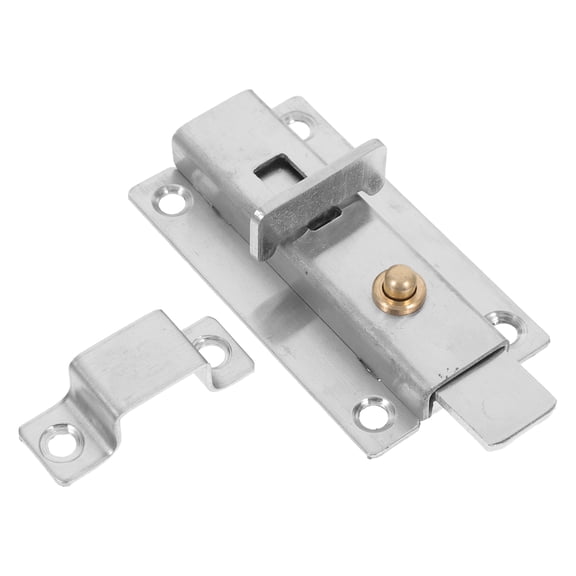 LITINKIMI Commercial Grade Stainless Steel Bathroom Stall Lock with Auto Rebound for Doors and Cabinets