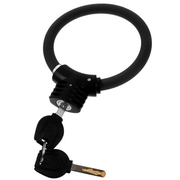HONMEET Bike Ring Shaped Lock Black Zinc Alloy Anti-Theft Cycling Security