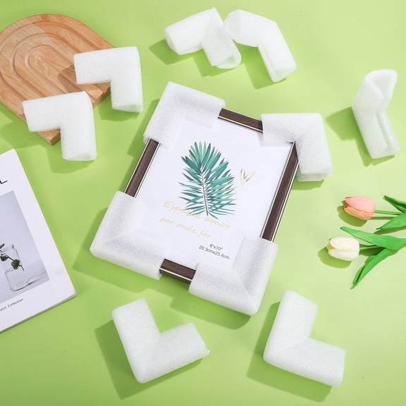 HONMEET 24Pcs White Corner Edge Protectors for Shipping Carton Packaging and Moving