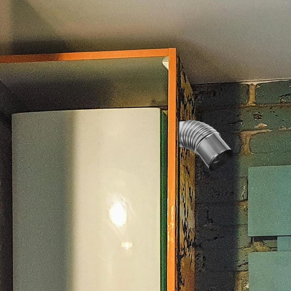 HONMEET 90 Degree Stainless Steel Chimney Elbow Extension for Stove Vent - Easy to Install, Ventilation Pipe Connector