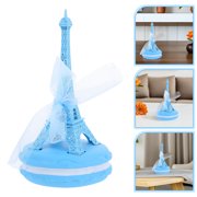 HONMEET Eiffel Tower Statue Collectible Alloy Resin Mesh Ornament Model