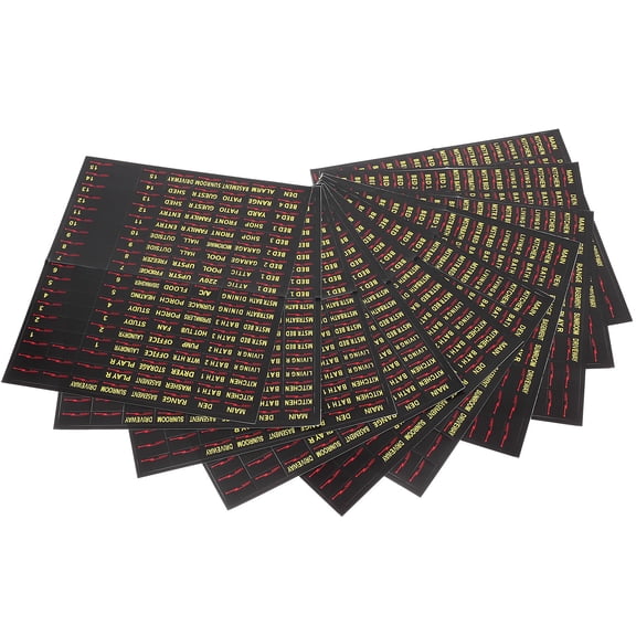 HONMEET Multi-Color Paper Labels for Electrical Panel Organization, 10 Sheets for Easy Identification