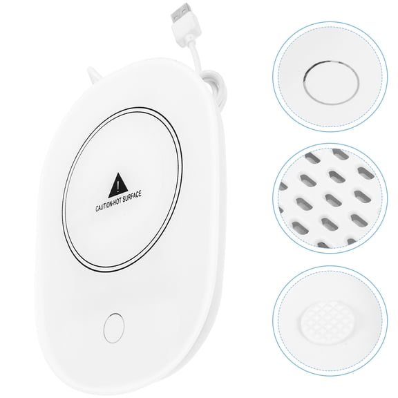 HONMEET Electric Warmer for Cup Tempered Glass Heating Pad for Home Use 1Pcs