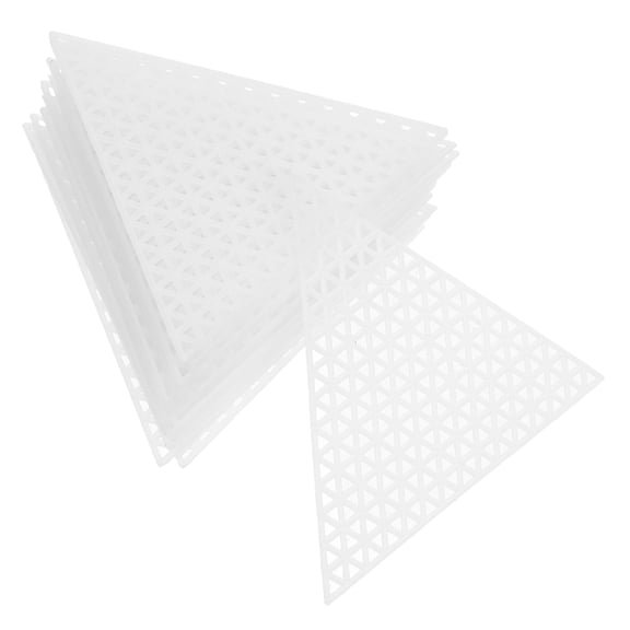 HONMEET Triangle Shapes Clear Plastic Canvas Kits for Sewing and Crafting 20Pcs