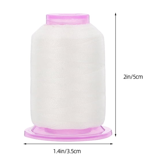 HONMEET White Viscose Embroidery Thread Spool for Chinese Embroidery Machines, Sewing Thread for Precise Stitching