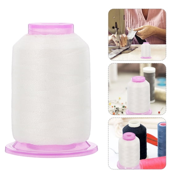 HONMEET White Viscose Embroidery Thread for Chinese Embroidery Machine, 1 Pc Sewing Thread