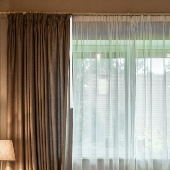 HONMEET Extension Rod For Curtains Curtain Tension Rod Transparent Acrylic Curtain Protection Hotel Use 1Pack