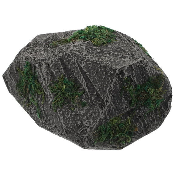HONMEET Realistic Fake Rocks for Climbing Hideout and Hideaway, Grey PVC Foam, Outdoor Decor, 1 Pack