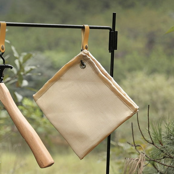 HONMEET Fire Suppression Blanket Fireproof Insulation Pad Beige Fiberglass Heat Resistant BBQ 1Pcs