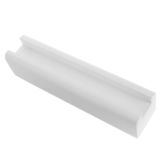 HONMEET White Wooden Floor Mirror Stand with Minimalist Design, Stable Base, Versatile Use for Bedroom and Living Room