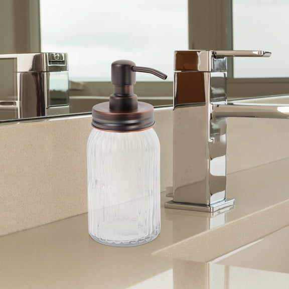 HONMEET 2-Pack Foaming Soap Dispenser Lids with Stainless Steel Pumps, Replacement for Jars, Ideal for Home and Kitchen Use