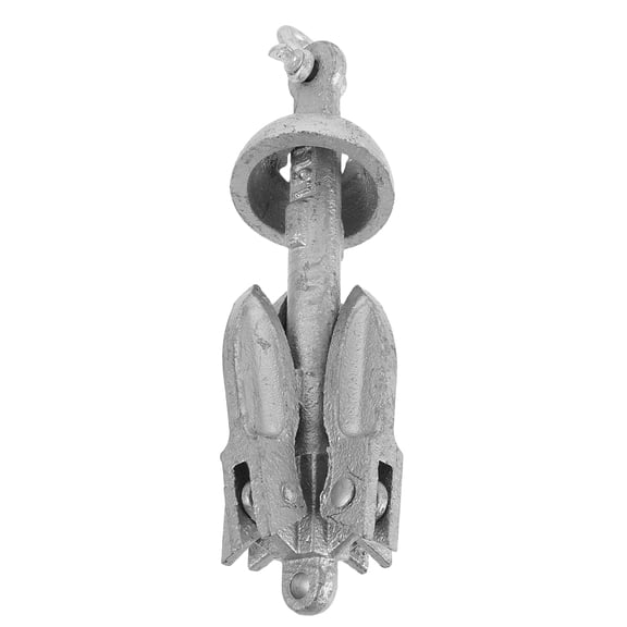 HONMEET Folding Dinghy Anchor Carbon Steel Silver 1Pcs
