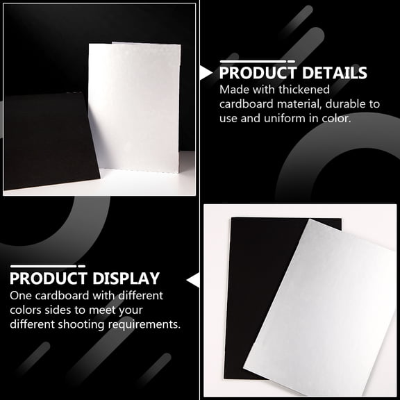 HONMEET Foldable White Reflective Photography Board Thick Cardboard for Jewelry, Watch, and Product Photo Shooting