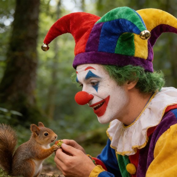 HONMEET Funny Clown Costume Prop Multicolor Pointed Hat for Carnival Masquerade Events