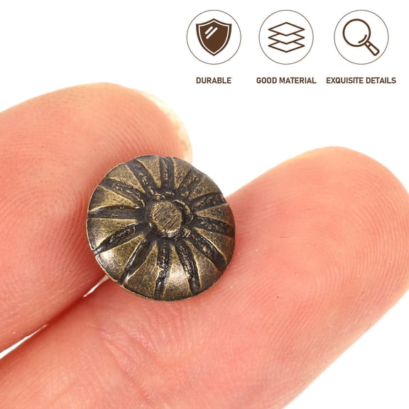 HONMEET Furniture Tacks in Dark Brown for Upholstery Projects 300Pcs Iron Nails