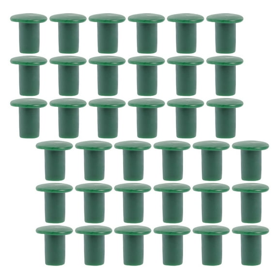 HONMEET Garden Safety Caps Bamboo Cane Use Topper Protectors 48pcs Green
