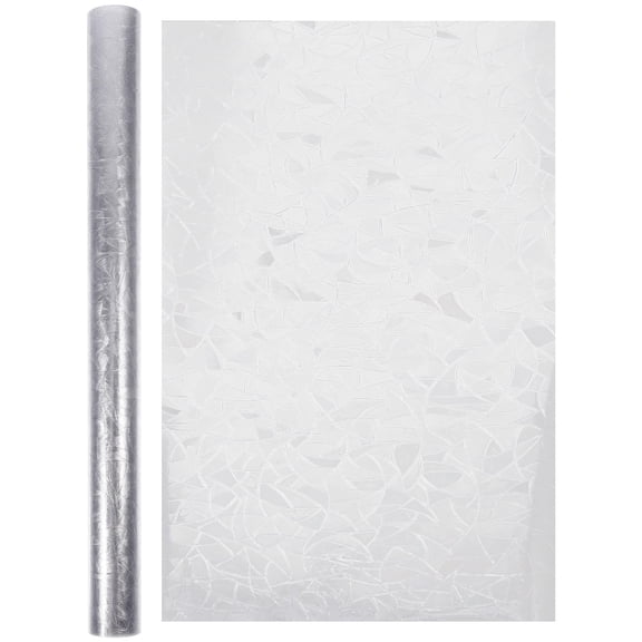 HONMEET Frosted Glass Security Film with UV for Living Room , Decorative Privacy Sticker, 1 Set