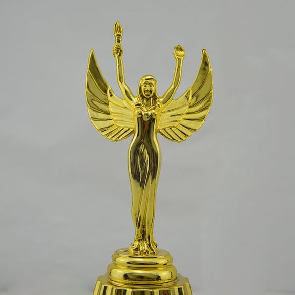 HONMEET Golden Plastic Award Trophy Cup Made for Sports Competitions and Achievement Recognition