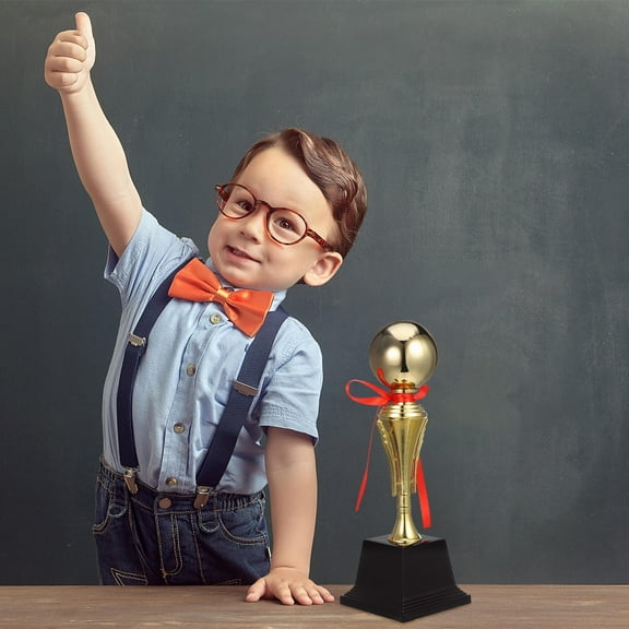 HONMEET Golden Metal Trophy for Athletic Events and Award Ceremonies