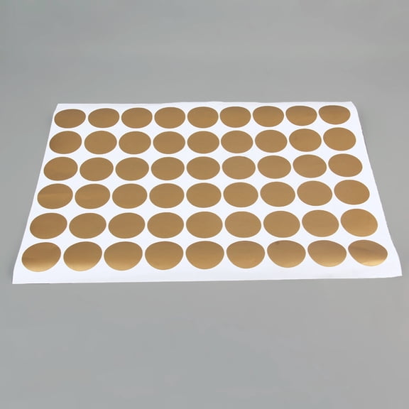 HONMEET Golden Dot Wall Stickers Removable Decor for Bedroom Living Room Glass Tile Smooth Surfaces