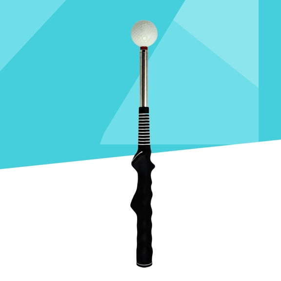 HONMEET Black Telescopic Golf Swing Training Rod with Anti- Grip for Golf Swing Practice and Improvement
