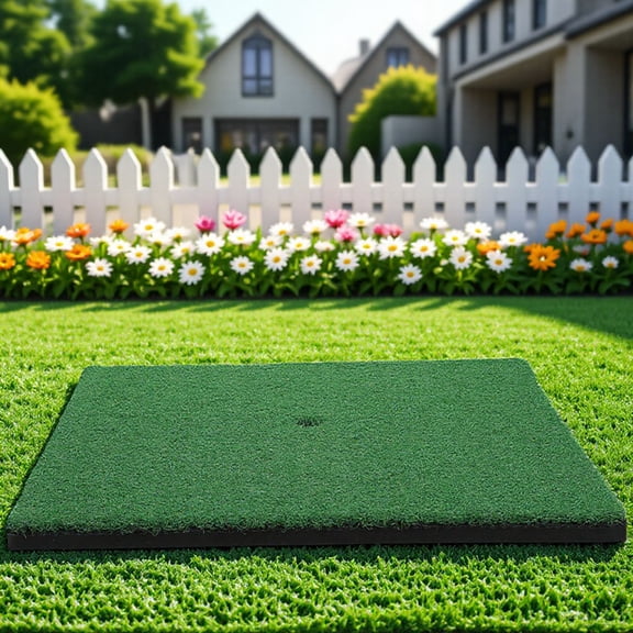 HONMEET Golfing Turf Mat Green 10MM Grass Practice 1Set for Home and Office Training