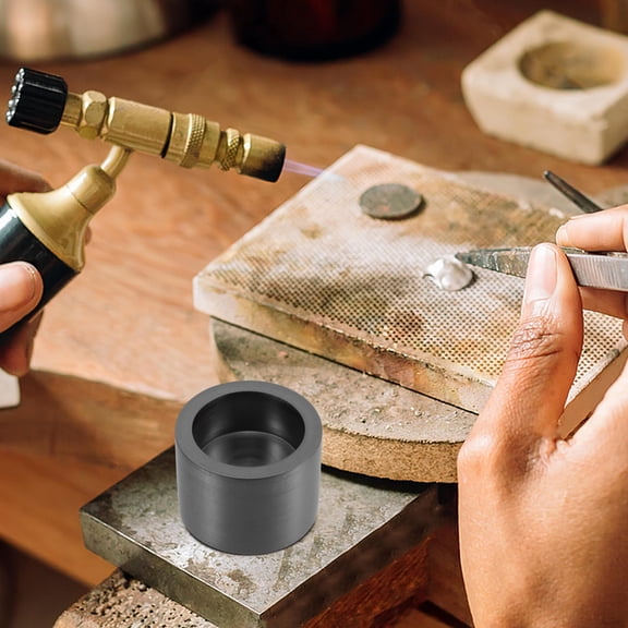 HONMEET Graphite Crucible Furnace for Industrial Smelting, Black, 1 Set - High Temperature Metal Melting Equipment