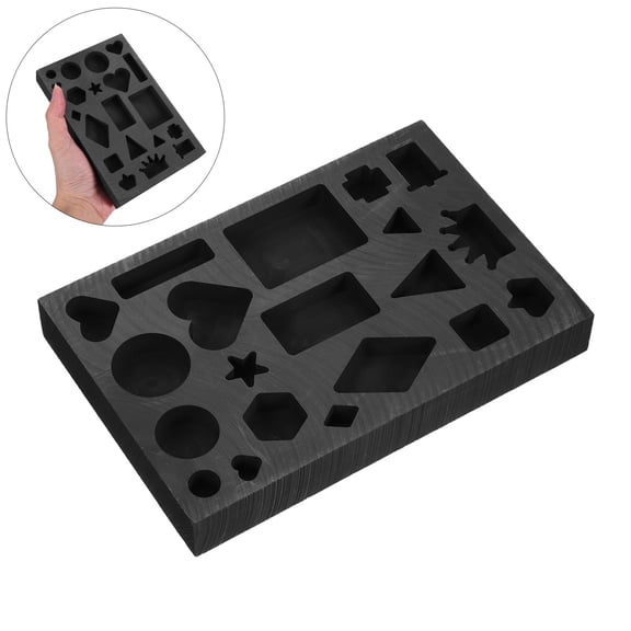 HONMEET Black Graphite Crucible Mold with 20 Holes for Jewelry Casting, Metal Melting Tool for Accurate and Precise Jewelry Making