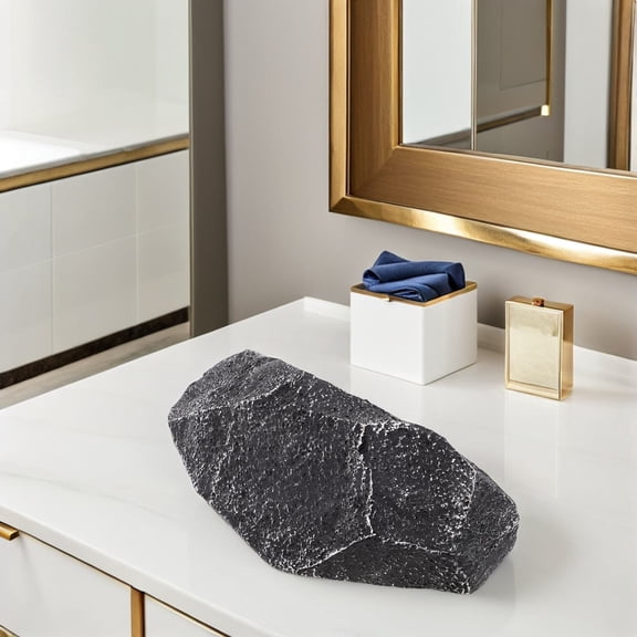 HONMEET Artificial Landscape Rock Grey Foam with Realistic Texture for Garden Decoration and Outdoor Use