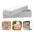 HONMEET Grey Waterproof Outdoor Electrical Box Plastic Enclosure for ...