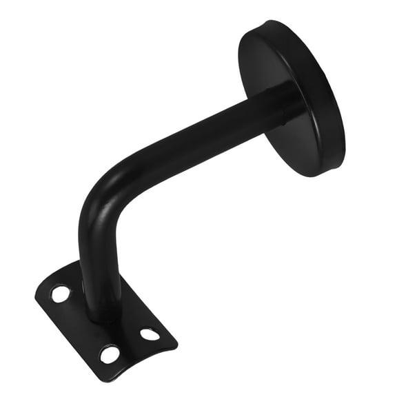 HONMEET Black Wall Mount Handrail Bracket Stainless Steel Stair Support Safety Hardware