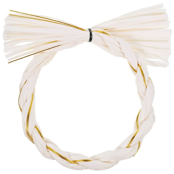 HONMEET Raffia Paper Door Gar White Diy Ornament Home Decoration 1Pcs