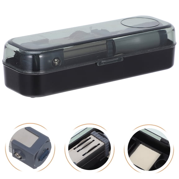 HONMEET Handheld Date Stamper Plastic Self Inking for Office Use on Contracts and Papers