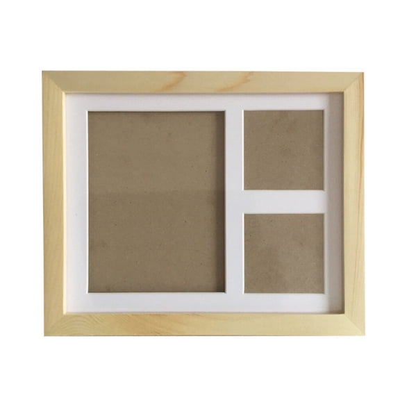 HONMEET Wooden Handprint Frame Kit with Photo Holder, Multi-Functional Set for Keepsake Display